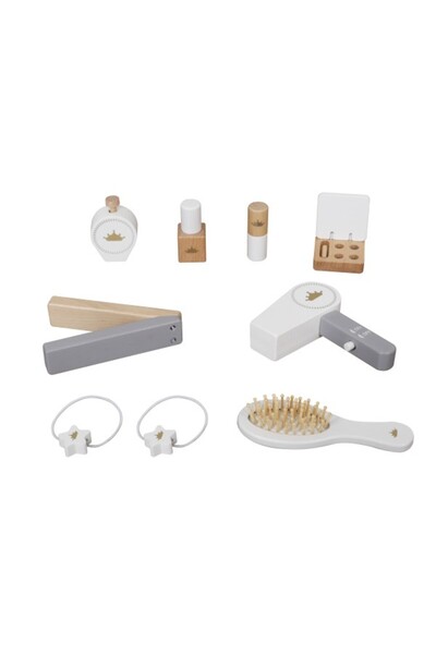 Moni Toys Children's dressing table Mirror Princess, made of wood, with chair and accessories, 3 years+