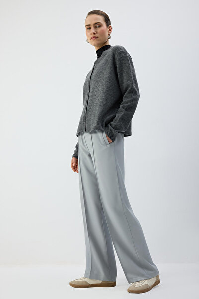 Touché Privé Ribbed Pants with Elastic Waist