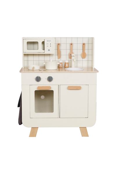 Moni Toys Tinny – wooden play kitchen with cabinets and accessories, 3 years+