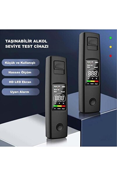 FORTİCO Taşınabilir Dijital Nefes Test Cihazı Şarjlı LCD Ekranlı Hızlı Ölçüm