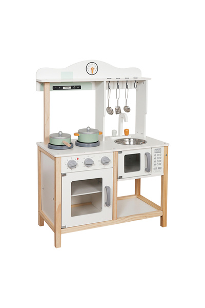 Moni Toys Nana – wooden kitchen with 9 accessories, for children, 3 years+