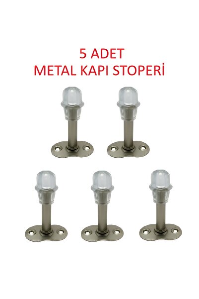 5 Adet Kapı Arkası Stoperi 8 cm (METAL)
