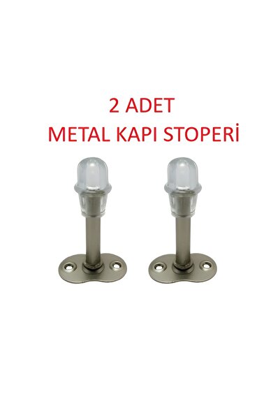 2 Adet Kapı Arkası Stoperi 8 cm (METAL)