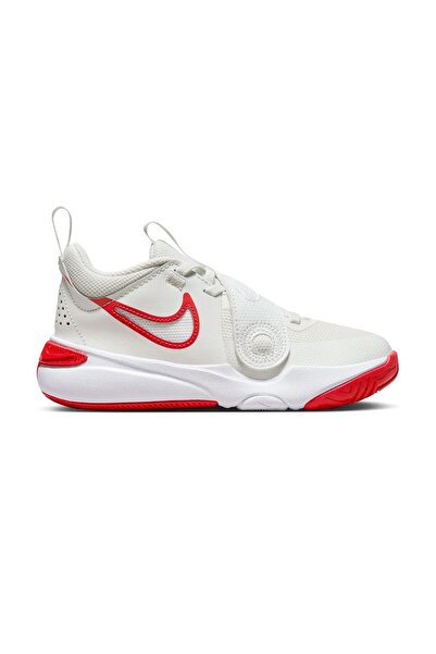 Nike Team Hustle D 11 Unisex White Kids Basketball Shoes