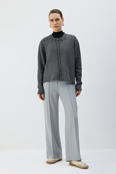 Touché Privé Ribbed Pants with Elastic Waist
