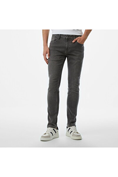 Nautica Men's Gray Slim Fit Trousers