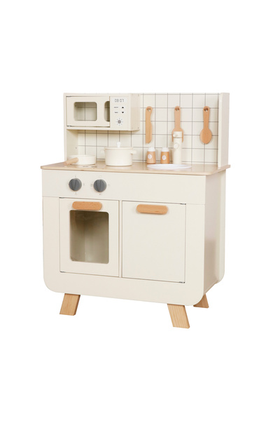 Moni Toys Tinny – wooden play kitchen with cabinets and accessories, 3 years+