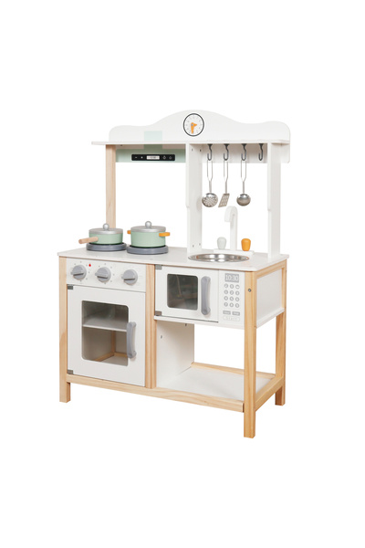 Moni Toys Nana – wooden kitchen with 9 accessories, for children, 3 years+