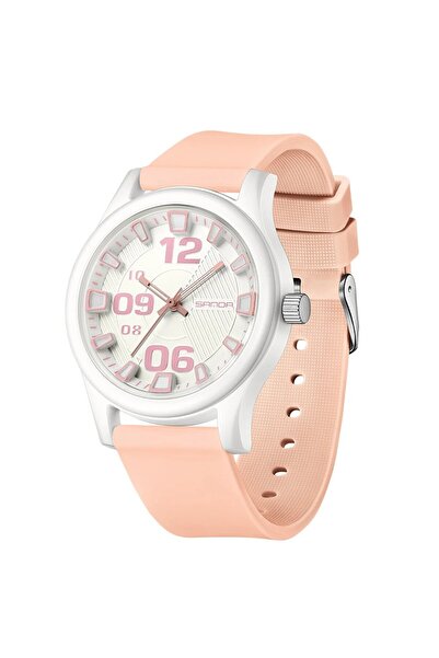 Sanda 3252 Ροζ-Λευκό Παιδικό Ρολόι – Αθλητικό Σχεδιασμός, Αναλογικό, Καταδυτικό, Ανθεκτικό στο Νερό 5ATM