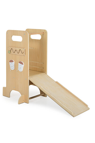 Moni Toys Big Ben – 4-in-1 Montessori educational tower, with slide and board, 3 years+