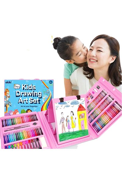 Generic 208 Piece Art Supplies Drawing Art Kit for Kids - Blue