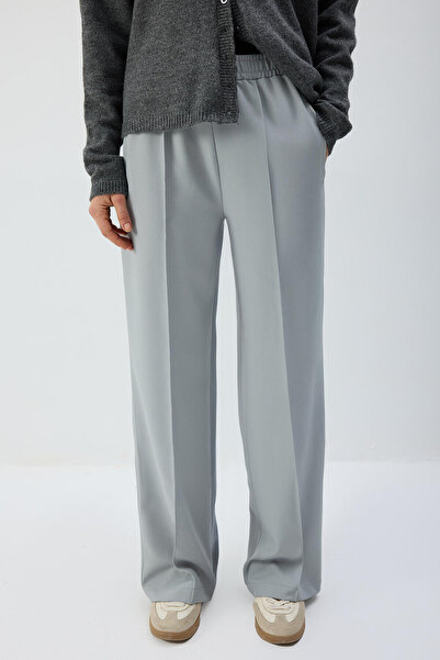 Touché Privé Ribbed Pants with Elastic Waist