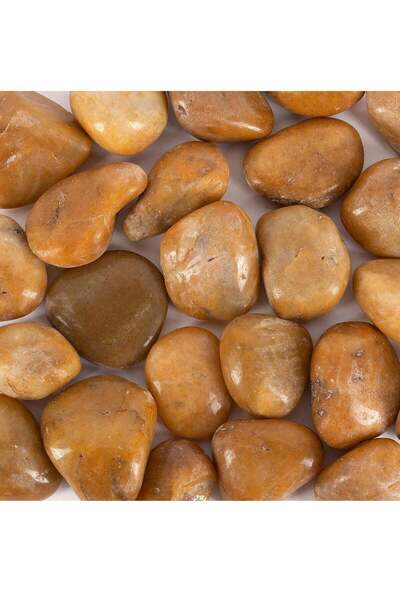 Generic RR BRAND Natural Polished River Rocks – 1kg (3–7 cm) Smooth Decorative Stones