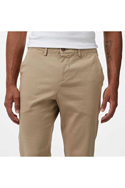 Nautica Men's Beige Slim Fit Trousers