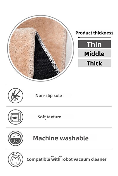 dekozer 2-Piece Plush Bath Mat Set 60X100 + 50X60 cm – Non-Slip Latex Base, Soft Surface, Washable