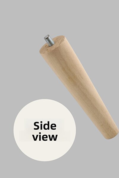 MH MiniHediye Wood (15 cm) Furniture Armchair Sofa Leg Feet Set of 4 with M8 Bolted Attachment