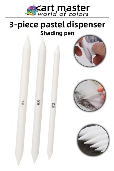 Artmaster Shading Pencil Pastel Dispenser 3 Pack 1 Dispenser Pen Black Pencil...