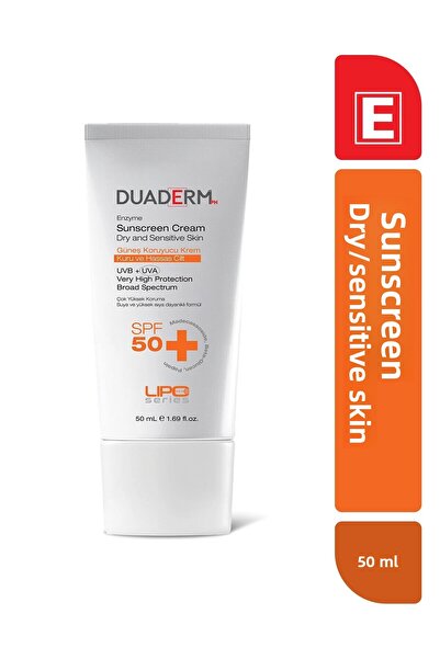 Duaderm كريم واقي من الشمس للبشرة الجافة والحساسة بعامل حماية من الشمس 50+ 50 مل