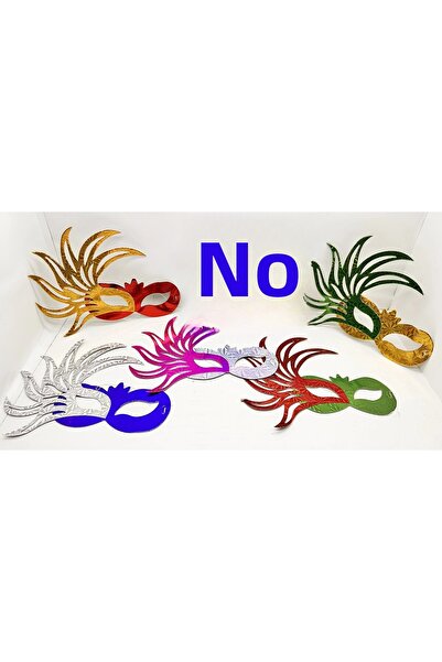 HarmonyAura Set of 6 colorful prom masks |   Cardboard & elastic (adult-child compatible)