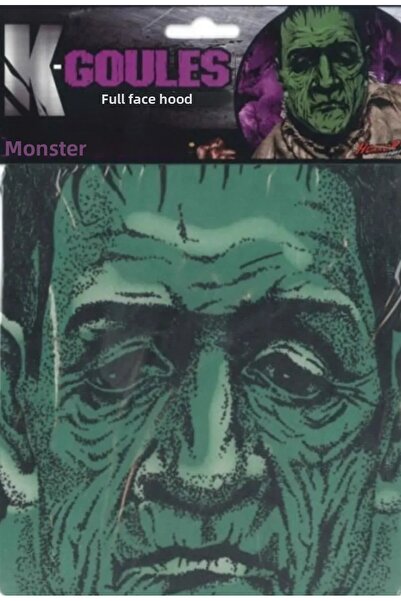 HarmonyAura Full-Fit Cloth Frankenstein Mask - Stretch Horror Mask - 3D Printed Mask Mod