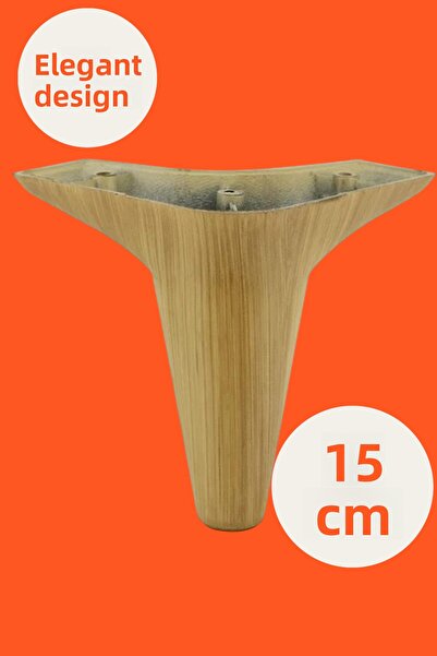 MH MiniHediye Aspen Luxury Furniture Sofa Armchair Tv Unit Plinth Riser Leg Feet 15 cm Light Brown