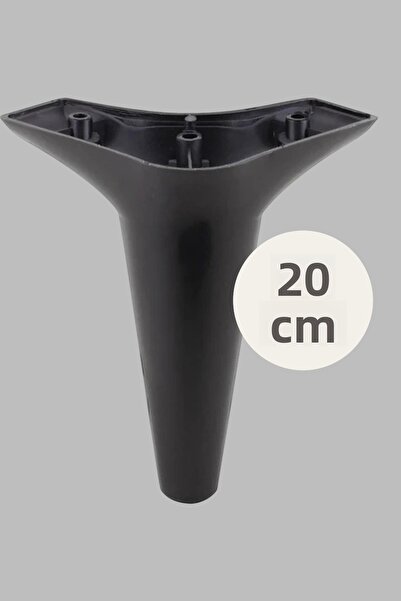 MH MiniHediye Aspen Luxury Furniture Sofa Armchair Tv Unit Console Riser Leg Feet 20 cm Black Foot