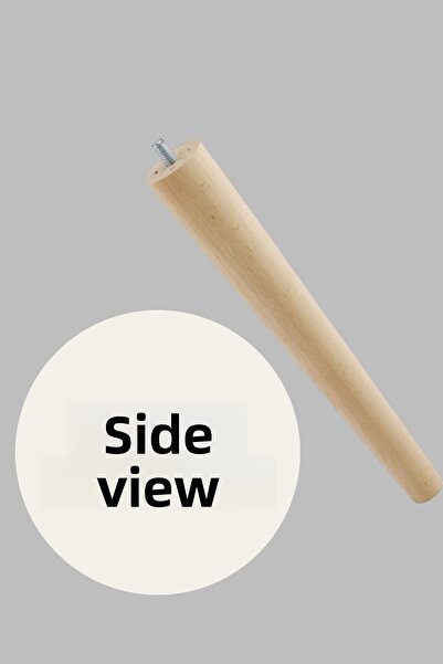 MH MiniHediye Wooden (30 cm) Coffee Table Pouf Stool Tv Unit Leg Feet Set of 4 with M8 Screw Fasteners