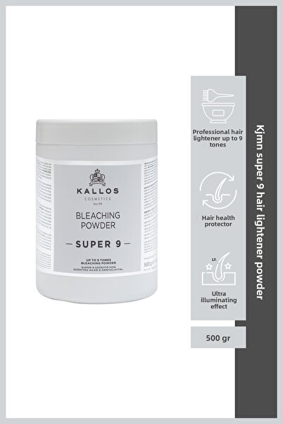 Kallos Cosmetics Επαγγελματική Σκόνη Λεύκανσης Σούπερ 9, Κάλλος ΚΤΜΝ, 500 γρ.