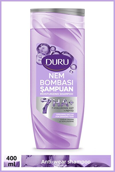 Duru Moisture Bomb Intensive Repair and Moisturizing Shampoo for Damaged Hair...