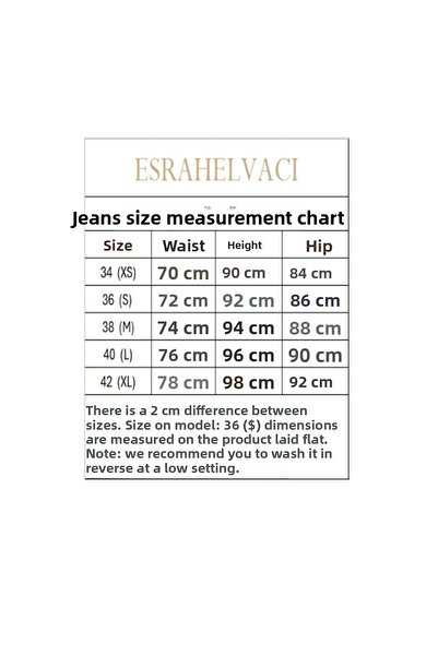 ESRAHELVACI Leo Pattern Cut-Out Leg Original Jeans