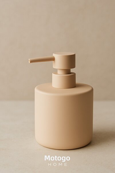 Mottogo Porcelain Soft Textured Matte Liquid Soap Dispenser – 500 ml