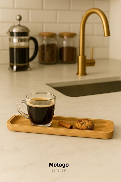 Mottogo Bamboo Thin Serving Plate – 32.5 × 9 × 1.5 cm