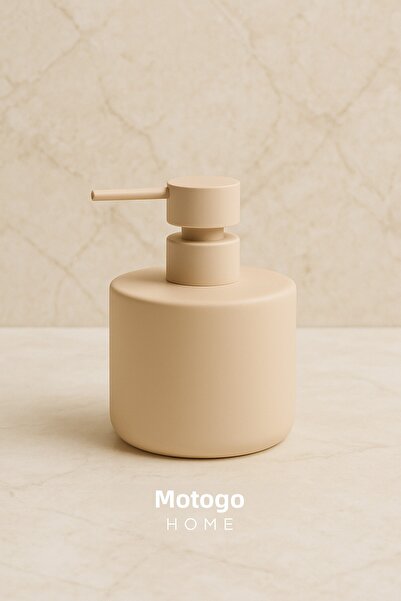 Mottogo Porcelain Soft Textured Matte Liquid Soap Dispenser – 500 ml
