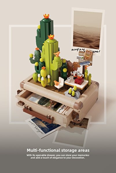 balody Travel Memories Desert-Themed Memory Box – Building Block Set 745 Pieces