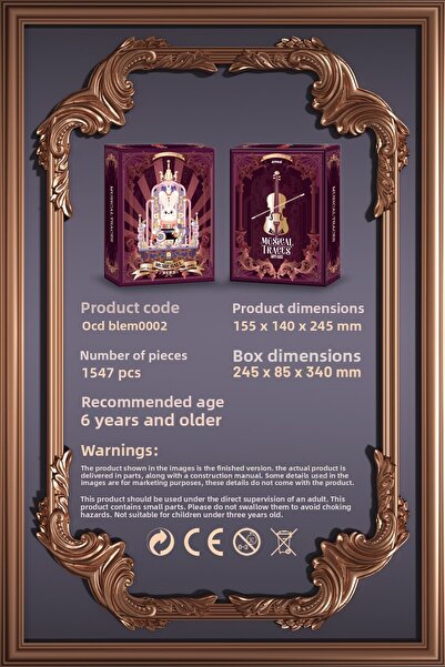 balody Musical Notes – Philharmonic Magician Building Block Set 1547 Pieces