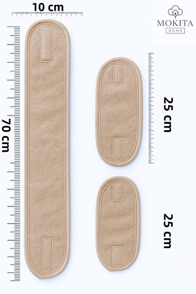 Mokita Home Set of 3: 2 Water Absorbent Towels, Wrist, Face Washing Arm Bands, Sports Bands & 1 Hair Band Set