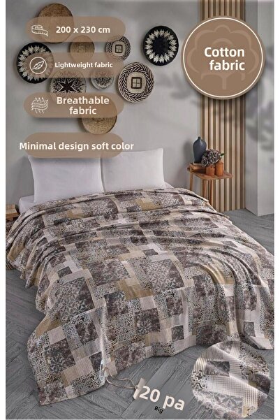 MODALİN Double Printed Pique Bedspread Daisy 200X230 cm