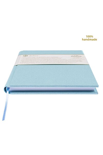 BİDEFTER Music Notebook (Left-Handed) 100% Handmade, Hand Stitched, 2026 Special Collection, Viscose Fabric – A/5