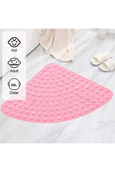 MAİN SHOP Suction Cup Bath Mat & Non-Slip Floor Shower Cabin Mat 54X54 cm M-163