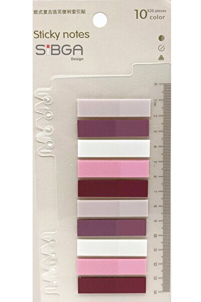 sibga tasarım Transparent Colored Postit Post-it Post It.Bookmark Bookmark Postit Sticker Note Paper 200 Sheets