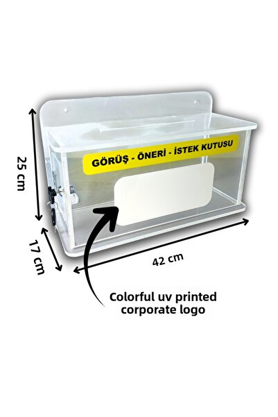 Lapin Deney Atölyesi صندوق شفاف للاقتراحات والطلبات من البليكسي جلاس (• يُثبت...