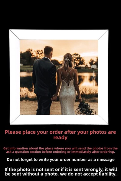 yhfoto 9 Pieces 20x20 Frame - White Frame - Square MDF Frame - Photo Frame Set