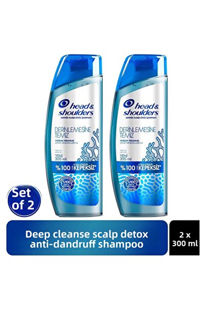 Head & Shoulders Deeply Clean Intense Refreshment Sea Minerals 300 ml X 2 Pieces