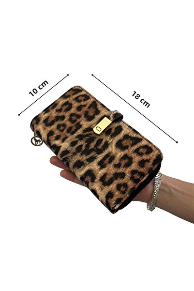 shiny ever Μαύρη κρεμ τσάντα χειρός με δερμάτινο μοτίβο λεοπάρ για γυναίκες με θήκη τηλεφώνου και χρυσή λεπτομέρεια