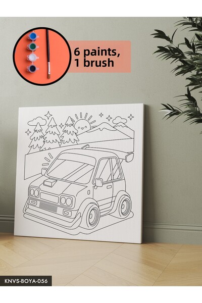 CeSht Canvas Painting Set Includes Brush and Paint