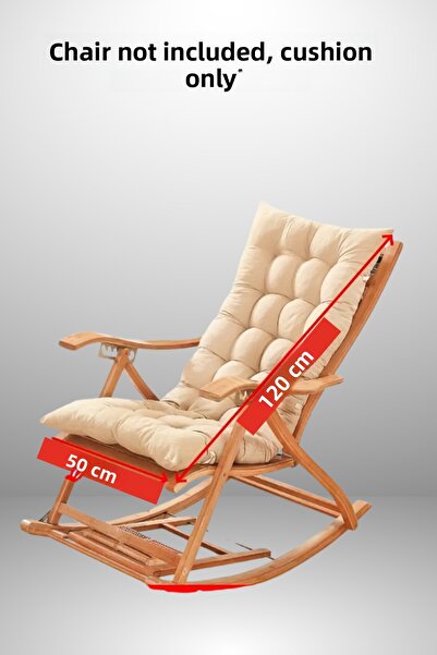 MoMMe Rocking Chair Cushion Bench Cushion 50X120 cm (Cream Color) Only Cushion