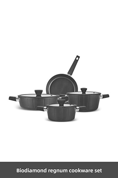 Karaca Biodiamond Regnum Induction Base 7 Piece Pot and Pan Set