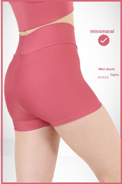 missmaral Μίνι γυναικείο κολάν θαλάσσιο σορτς πισίνας ξηρό τριαντάφυλλο καθημερινής χρήσης συσφικτική εμφάνιση 1080