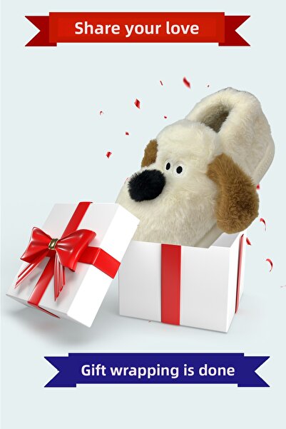 Devida Soft Thermo Sole Cute Dog Slippers