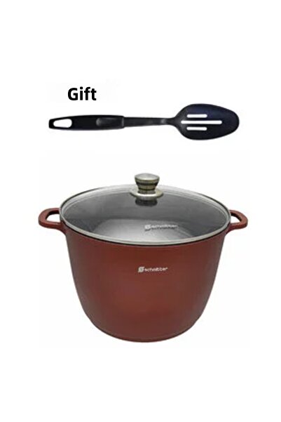 SCHMITTER Magas edény fedéllel, kerámia, 24 cm, 7 l ajándékkal - műanyag kanál